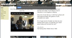 Desktop Screenshot of naturalrainwater.com